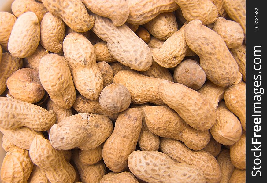 Stack of fresh peanuts - useful  background. Stack of fresh peanuts - useful  background