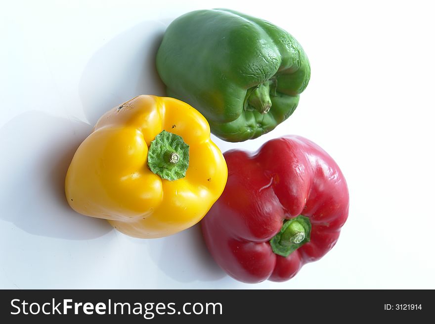 Green, Red & Yellow Capsicum