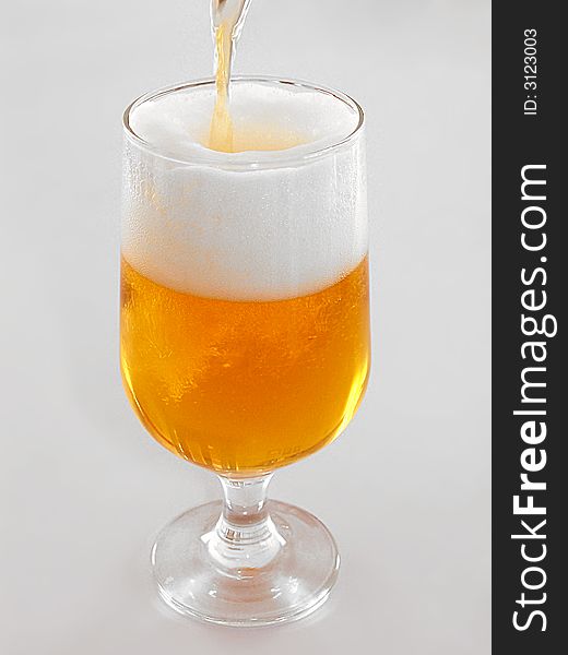 A glass of Turkish beer