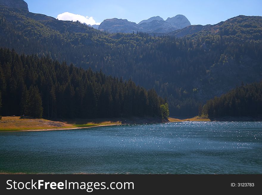 Black Lake on Durmitor mountain - Montenegro. Black Lake on Durmitor mountain - Montenegro