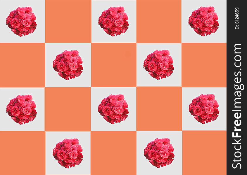 Red Roses Table Wallpaper