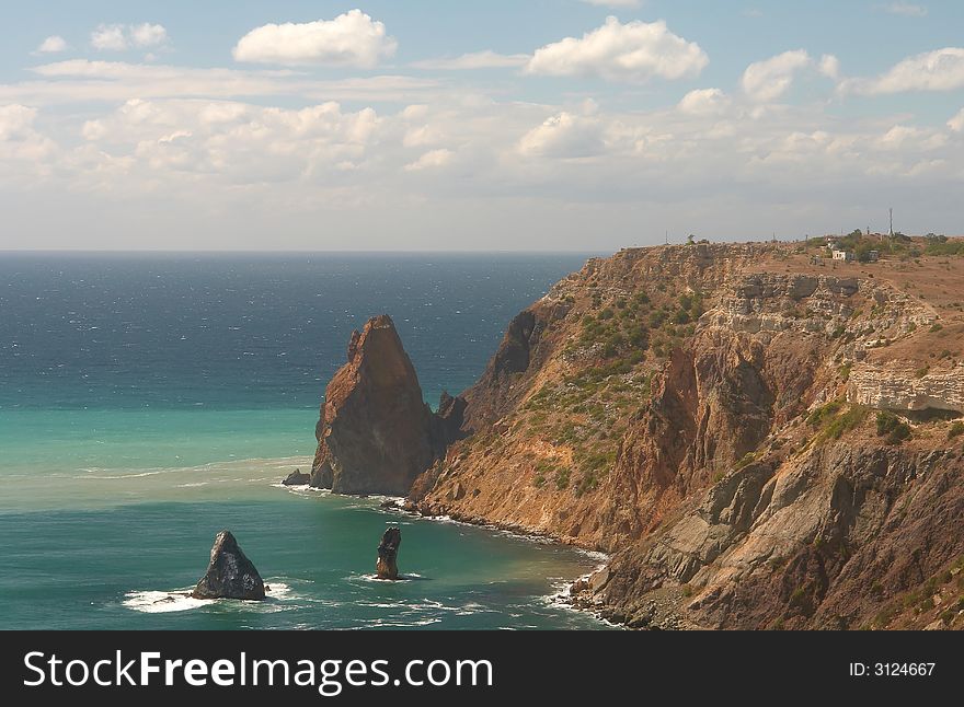 Cape Fiolent in Crimea In vicinities of Sevastopol. Cape Fiolent in Crimea In vicinities of Sevastopol