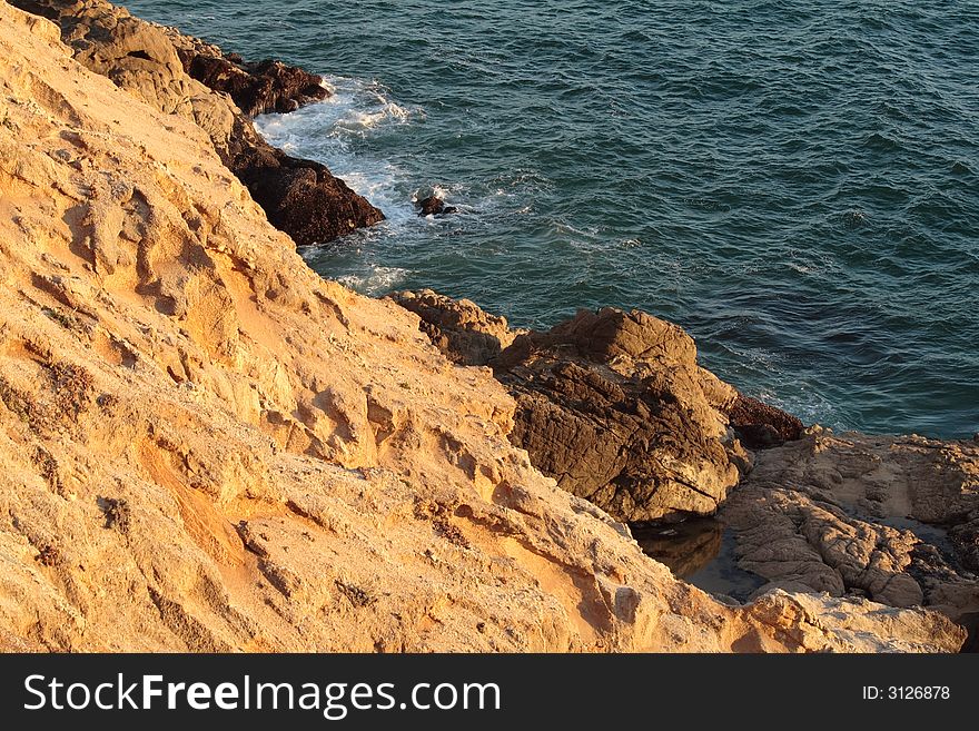 Sea shore in California, US