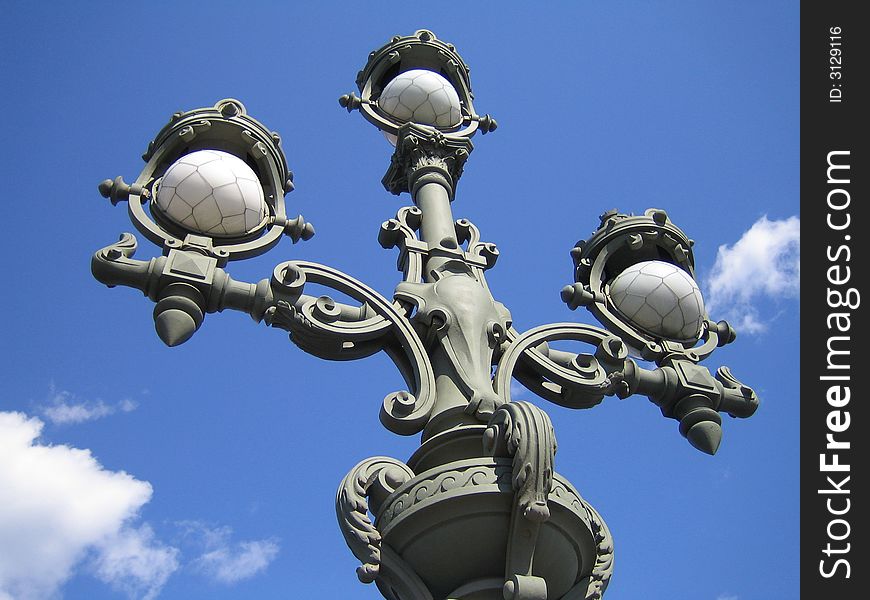 Sky. Lamp. St.-Petersburg