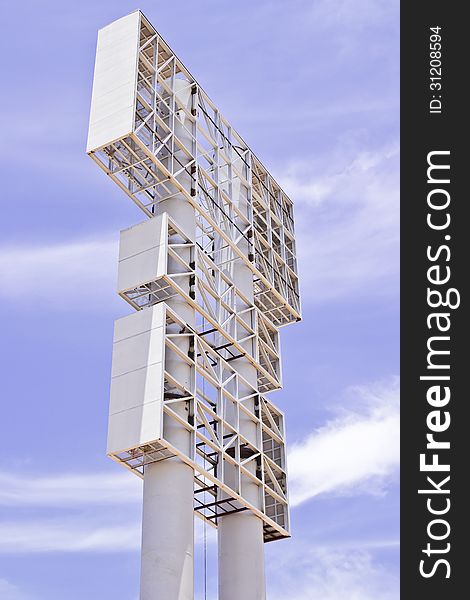 Billboard structure and blue sky