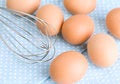 Free Eggs And Balloon Whisk Stock Photo - 31217890