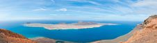 La Gaciosa View From Lanzarote Royalty Free Stock Image La Gaciosa View From Lanzarote Royalty Free Stock Image