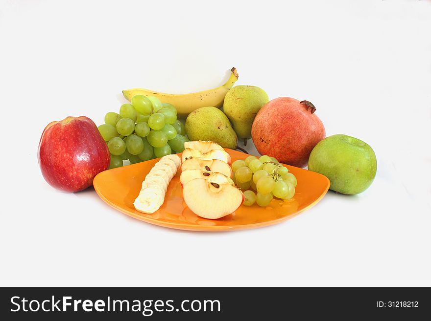 Fruit On A White Background