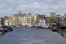 View From The Blauwbrug Bridge At Amsterdam The Netherlands 23-3-2024 Stock Images