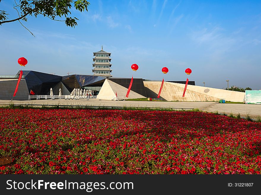 The image taken in china's xian city Xi'an Expo Park center plaza. The image taken in china's xian city Xi'an Expo Park center plaza.