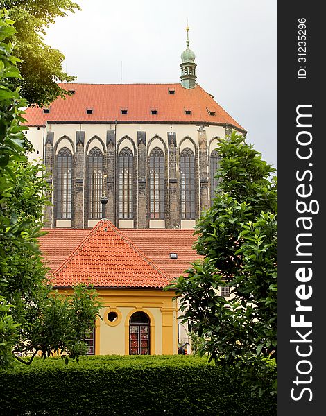 Franciscan Garden with Church of Our Lady of the Snows (Kostel Panny Marie SnÄ›Å¾nÃ©)