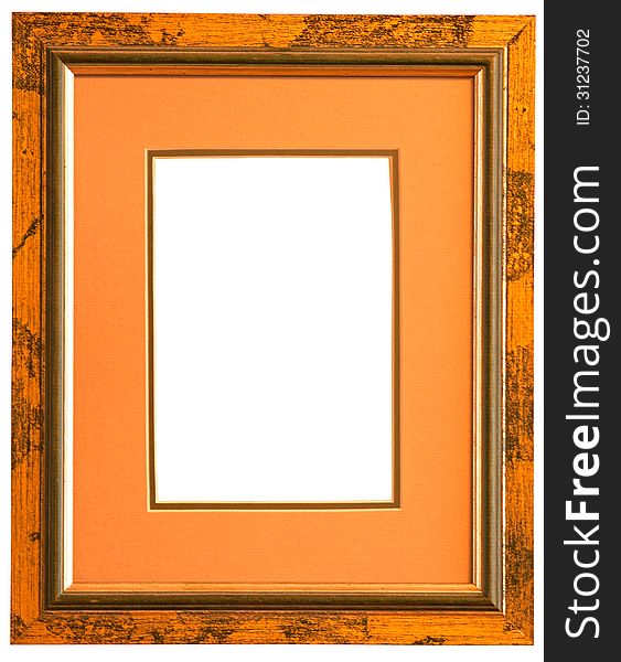 Frame on white background