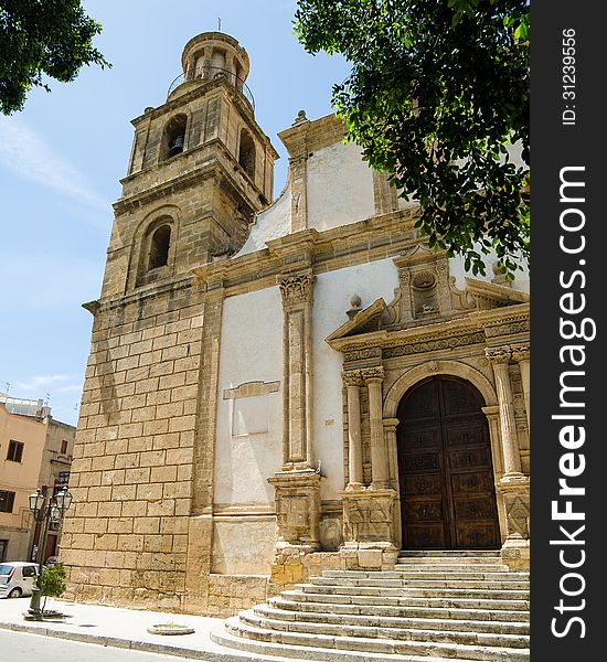 Church of St. Giovanni Batista in Castelvetrano, Sicily, Italy