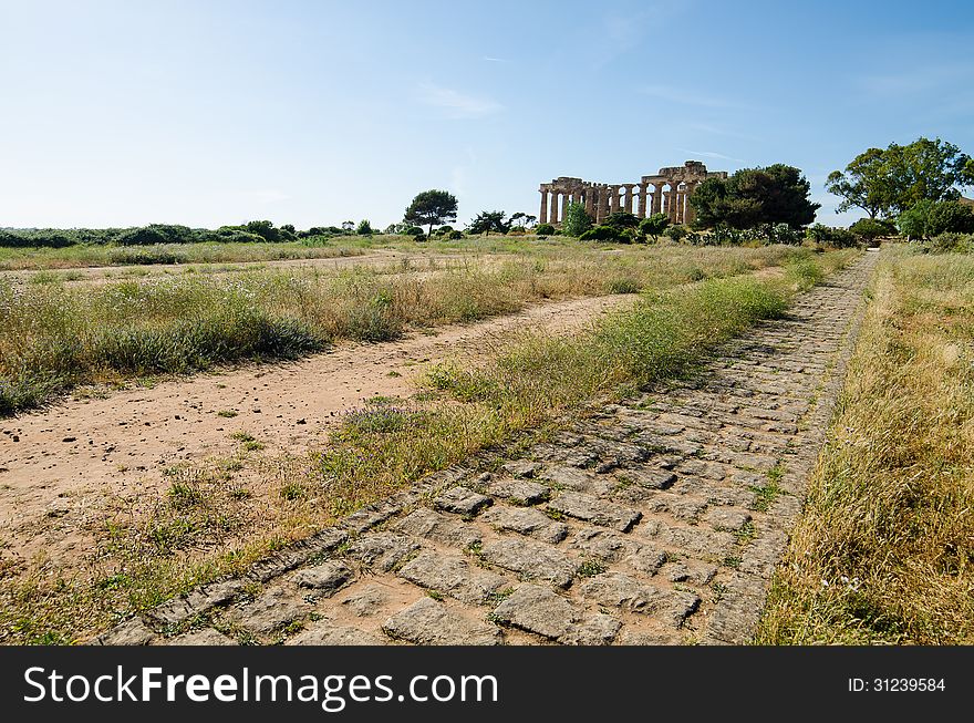 The Temple of Hera &x28;Temple E&x29; at Selinunte, Sicily