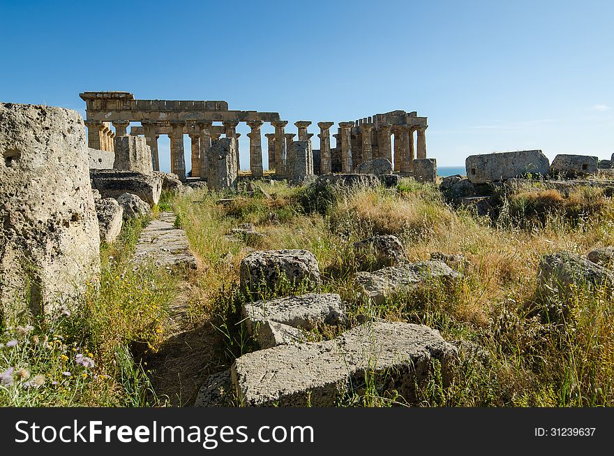 The Temple Of Hera &x28;Temple E&x29; At Selinunte, Sicily