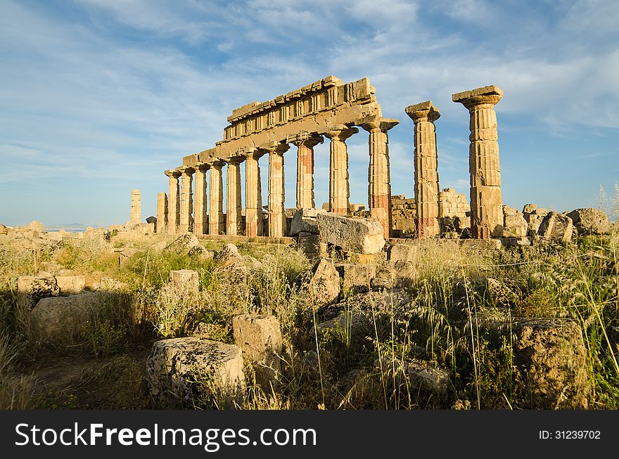 Acropolis at Selinunte, Sicily, Italy. Acropolis at Selinunte, Sicily, Italy