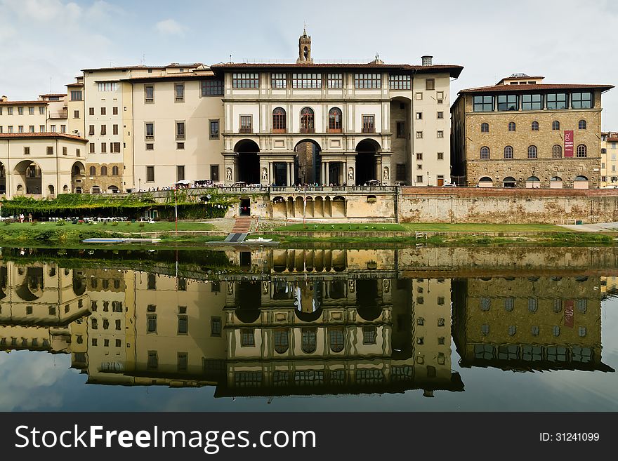 On the River Arno in Florence. On the River Arno in Florence