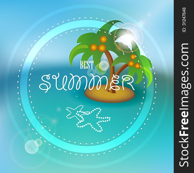 Graphic message for your summer design. Vector Blurry. Graphic message for your summer design. Vector Blurry