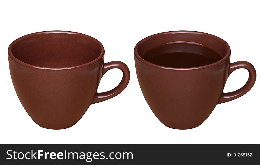 Cup of coffee, isolated with clipping path