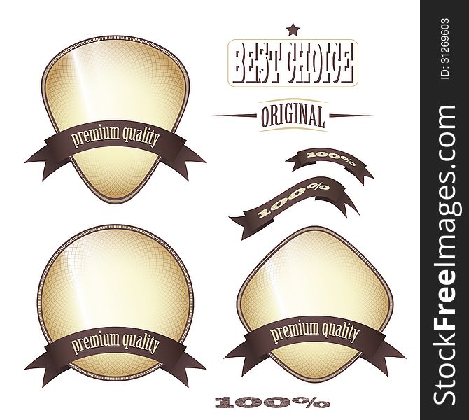 New set of vintage style labels for your product or design. New set of vintage style labels for your product or design