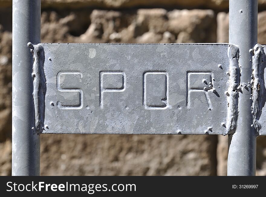 SPQR, Rome, Italy