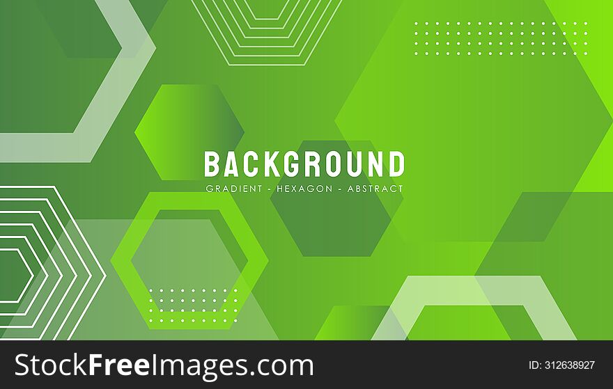 Vector Hexagon Gradient Abstract Background