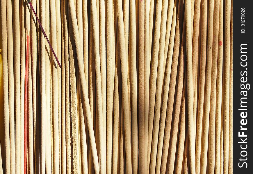 Line pattern of pile incense in sunlight. Line pattern of pile incense in sunlight