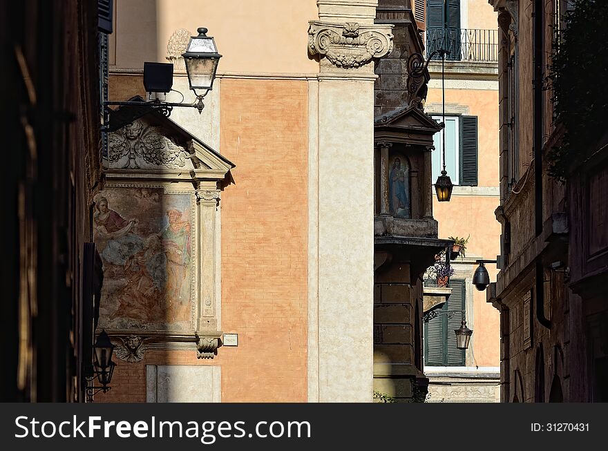 Narrow Strrets in Rome. Largo di Torre Argentina