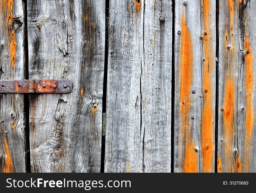 Heavily textured old wood planks