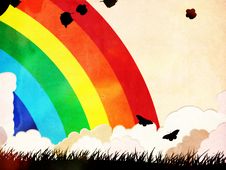 Grunge Rainbow Background Stock Images Grunge Rainbow Background Stock Images