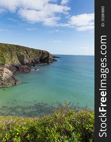 Caerfai Bay Pembrokeshire West Wales UK