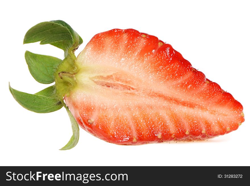 Cutted strawberry is very sweet. Cutted strawberry is very sweet