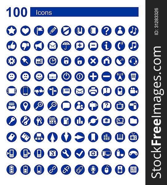 100 icons Web  communications