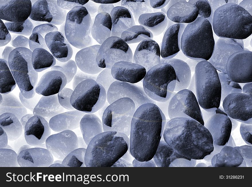 Background of stones floating in space