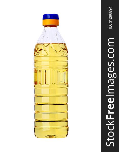 Sunflower Oil In A Plastic Bottle