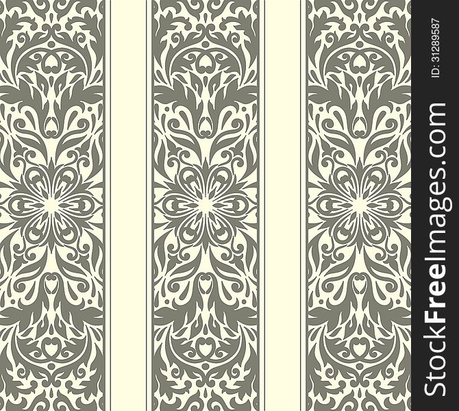 Vector illustration with vintage pattern for print. Vector illustration with vintage pattern for print.