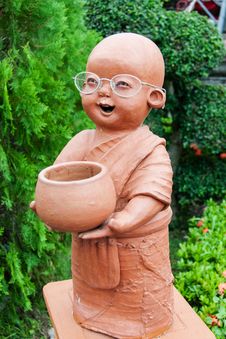 Clay Doll Monk Royalty Free Stock Photo Clay Doll Monk Royalty Free Stock Photo