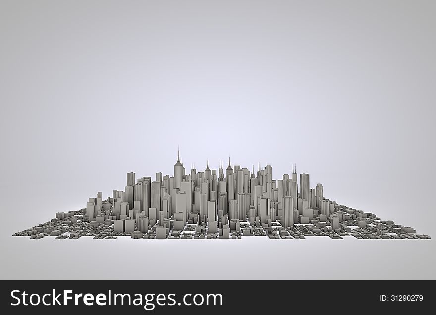 Any simple panorama illustration of a skyline