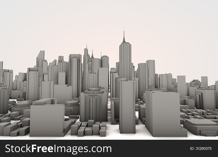 Any simple panorama illustration of a skyline