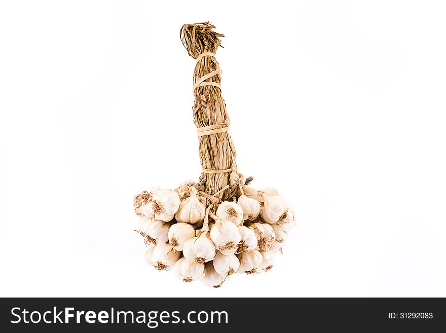 Garlic isolated on white background. Garlic isolated on white background