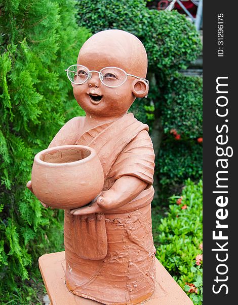 Clay doll  monk