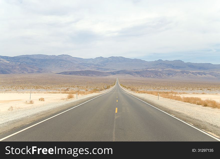 American Road In Death Valley