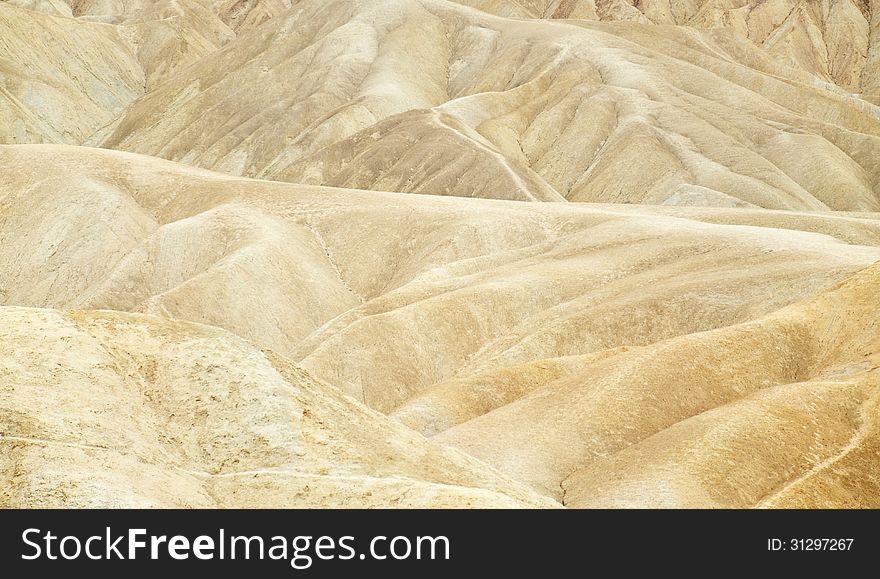 Zabriskie Point at Death Valley, California, USA.