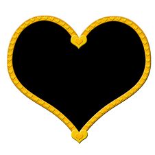Golden Heart Stock Photo Golden Heart Stock Photo