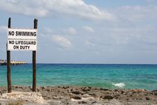 No Swimming Royalty Free Stock Image No Swimming Royalty Free Stock Image