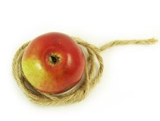 Red Apple And String Stock Photos