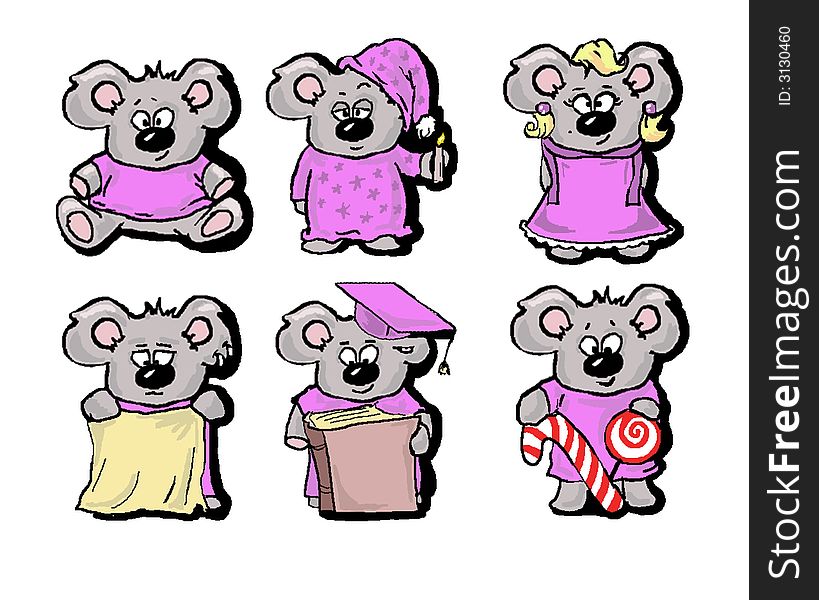6 nice bears drawn by me, can be used as icons or just illustrations. 6 nice bears drawn by me, can be used as icons or just illustrations