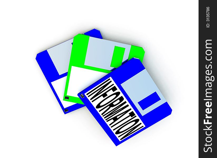 An image of an old style floppy discs. An image of an old style floppy discs.