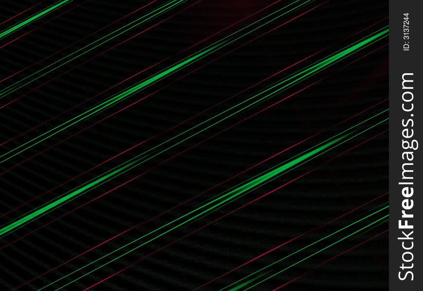 Retro abstract Christmas background with streaks of green and red