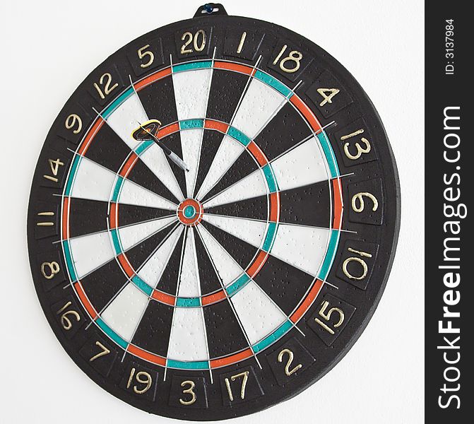 One dart in the dartboard